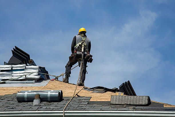 Professional Roof Repair technician working in Deep River, CT